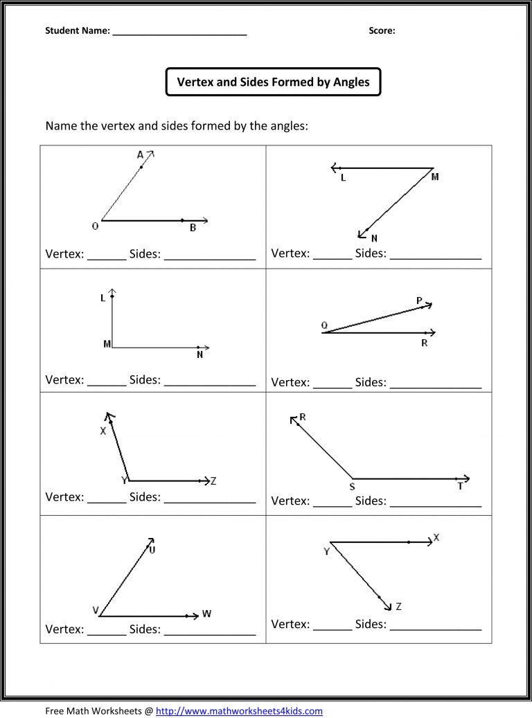 central angles worksheet pdf